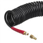 Шланг BLACK M-Flex 6.5х10мм, 20м спіральний поліуретановий з поворотним шарніром, латунними швидкороз'ємними з'єднаннями STORM INTERTOOL PT-1795