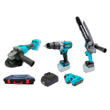 Набір акумуляторних інструментів Grand № 3G (МШУ-20BL/PRO+ДА-20/13UBL+АПЦ-20V/8"-4)