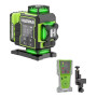 Лазерний рівень Huepar W04CG Pro Phantom + приймач Huepar LR-8RG