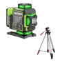 Лазерний рівень Huepar W04CG Pro Phantom + штатив Professional 1.5м