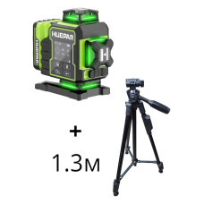 Лазерний рівень Huepar W04CG Pro Phantom + штатив Professional 1.3м